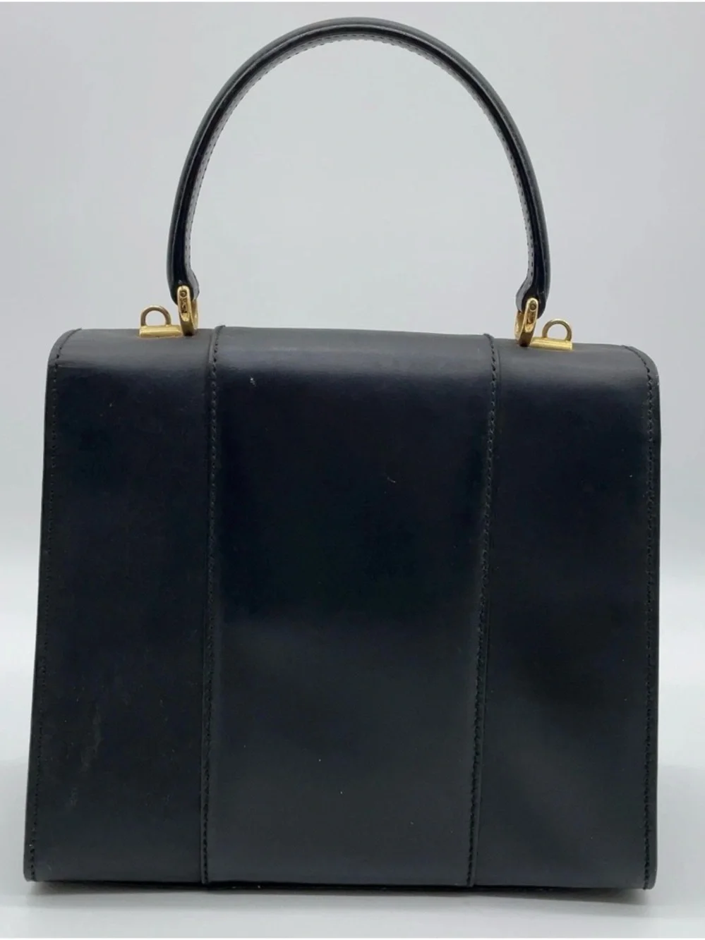 Authentic GUCCI Leather Black 2Way Handbag